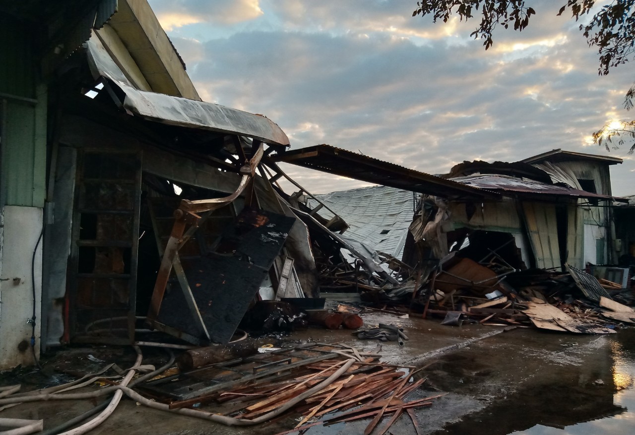 Thông tin về vụ cháy khu xưởng cho thuê tại phường Văn Đẩu, Kiến An